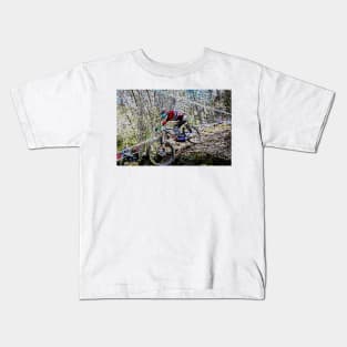 mtb downhill Kids T-Shirt